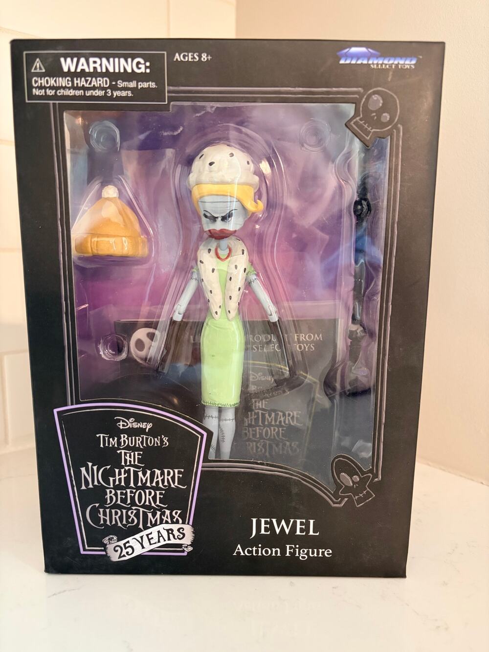 Diamond Select Nightmare Before Christmas 25 Years JEWEL Action Figure Disney